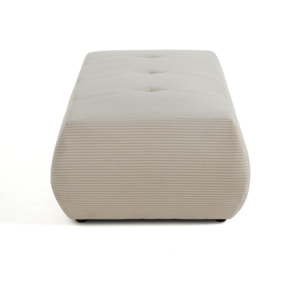 Onyx - pouf d'appoint - en velours côtelé - Beige