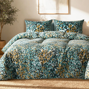 Parure De Couette 3pcs avec Taies oreiller 100% Coton 57 Fils/cm2-telma