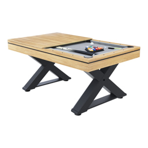 Table multi-jeux, ping-pong et billard en bois ARIZONA