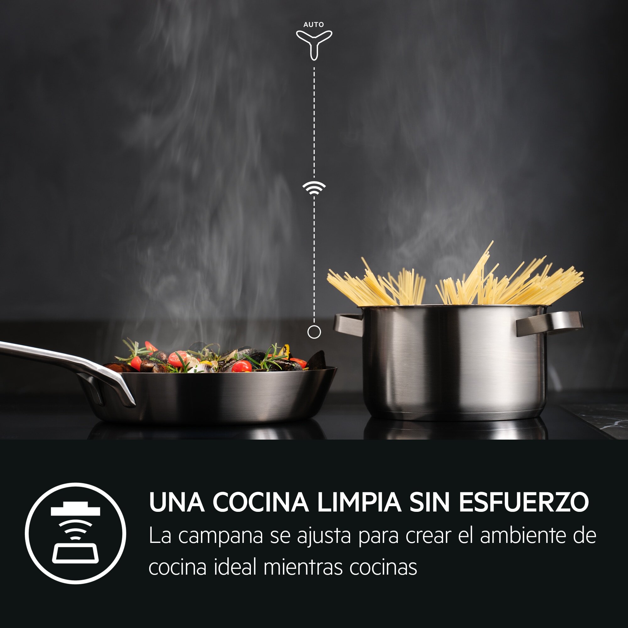 AEG Placa de inducción SaphirMatt® Serie 8000 Sense Boil&Fry de 60 cm TI63IQ30FZ