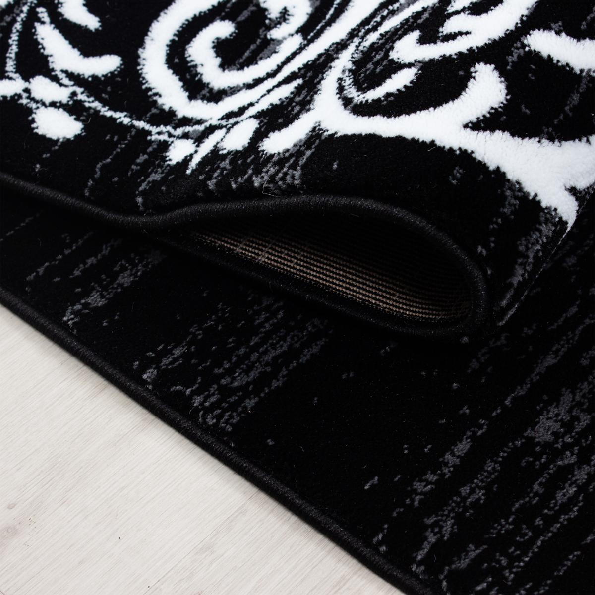 Tapis de couloir tissé motif baroque PEDU