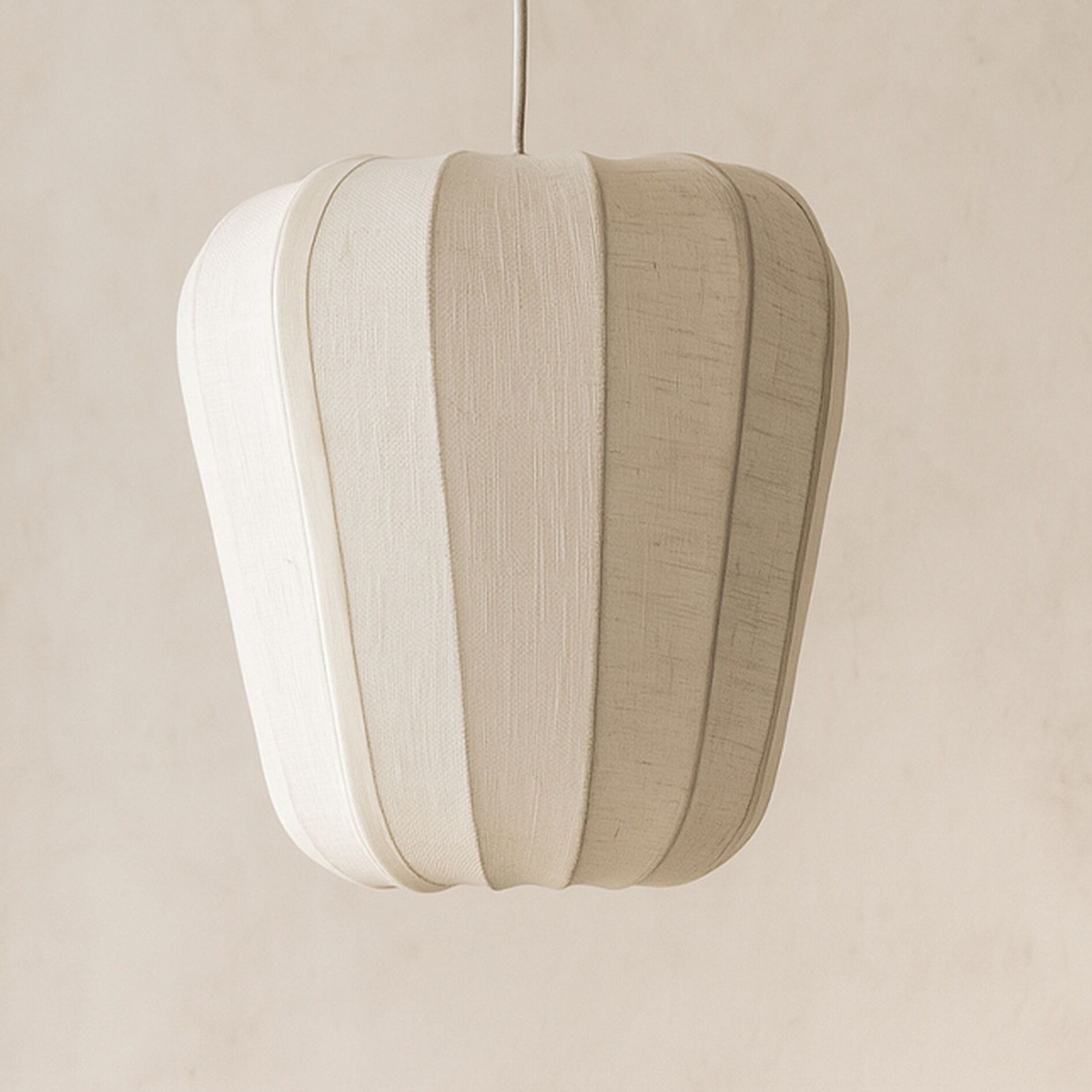 Suspension en coton ivoire et métal h35cm ALBA
