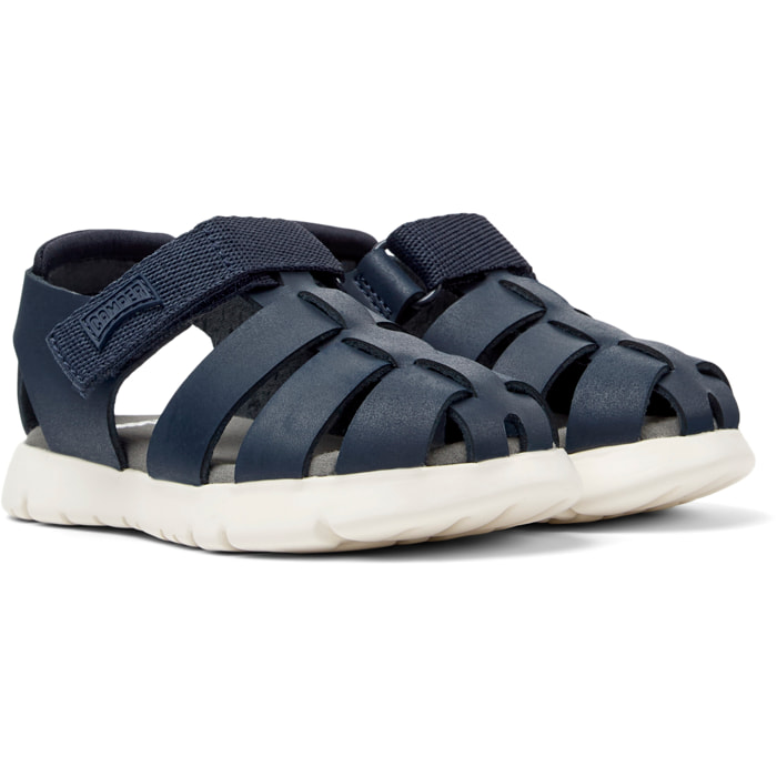Sandali - CAMPER Oruga Sandal - Blu - Pelle scamosciata