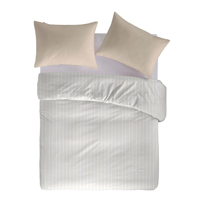 Housse de couette KERALA en 100% percale de coton organic- sable - vendue seule