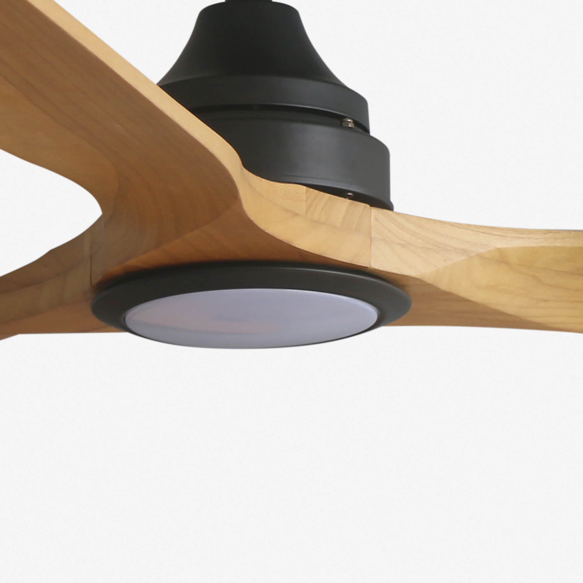 ALO L Ventilatore a soffitto nero/legnoCCT