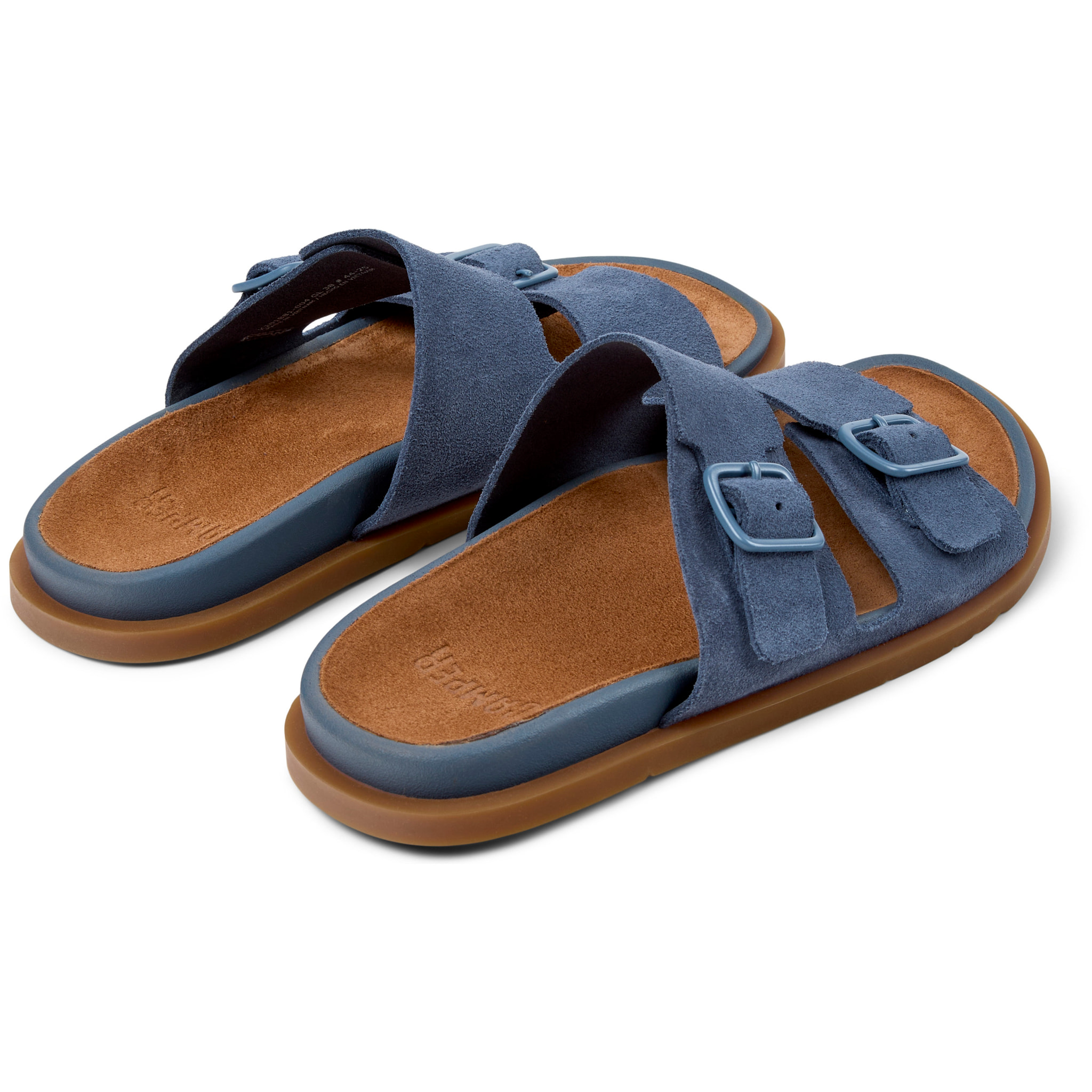 Sandalias - CAMPER Lluc Sandal - Azul - Cuero de gamuza