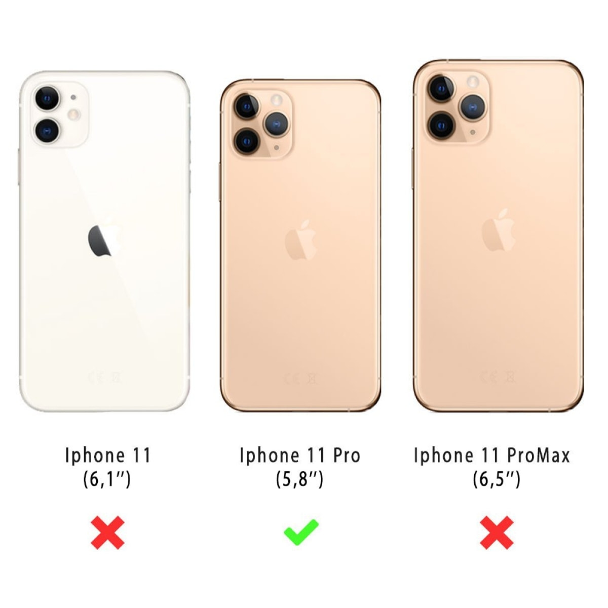 Coque compatible avec iPhone 11 Pro 360° intégrale protection avant arrière silicone transparente