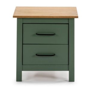 Mesita de noche Eira Green Moss - Oak