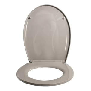 ABATTANT WC BROOKE  PP 100% RECYCLE TAUPE BRILLANT SPIRELLA