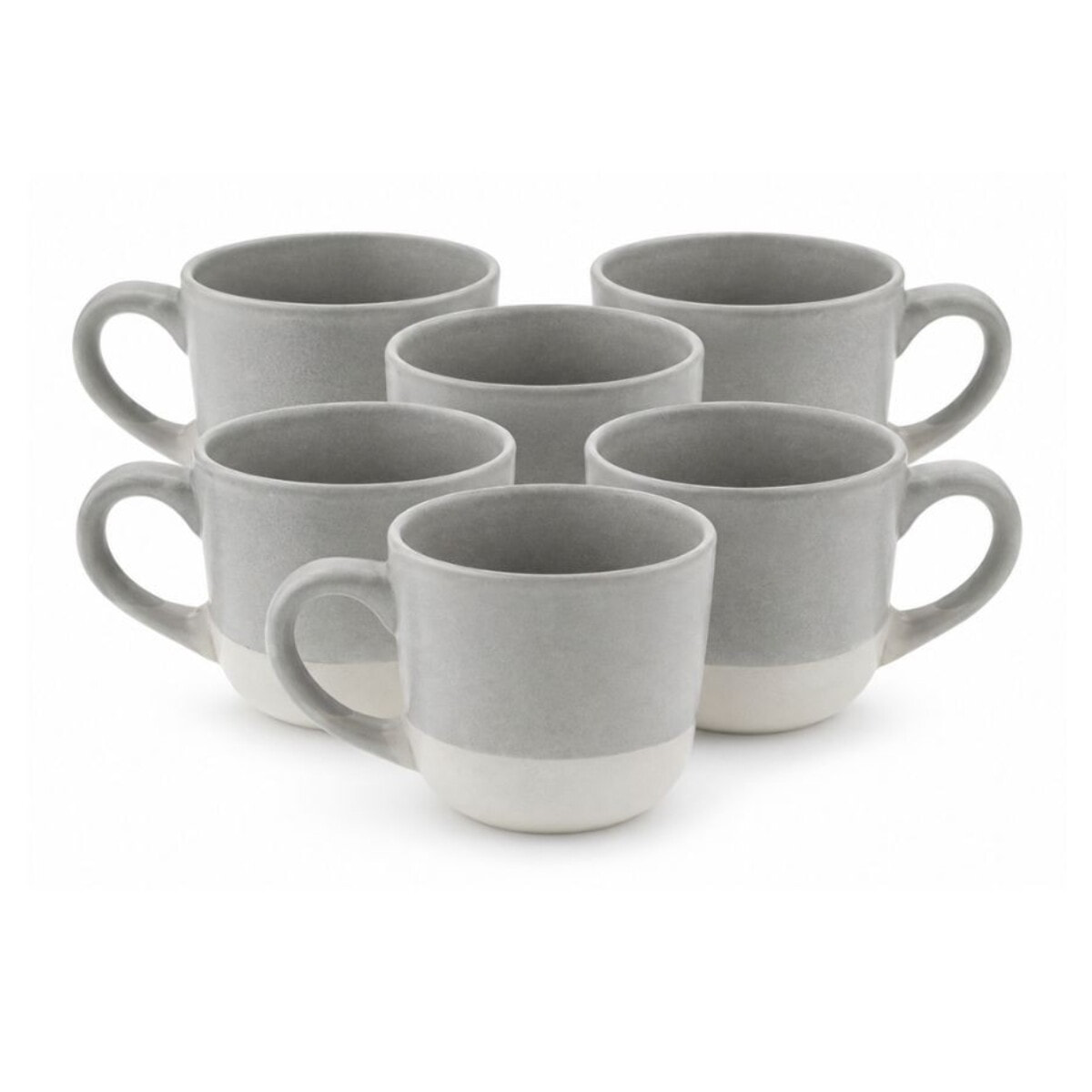 Lot de 6 tasses, TERRE DE SIENNE