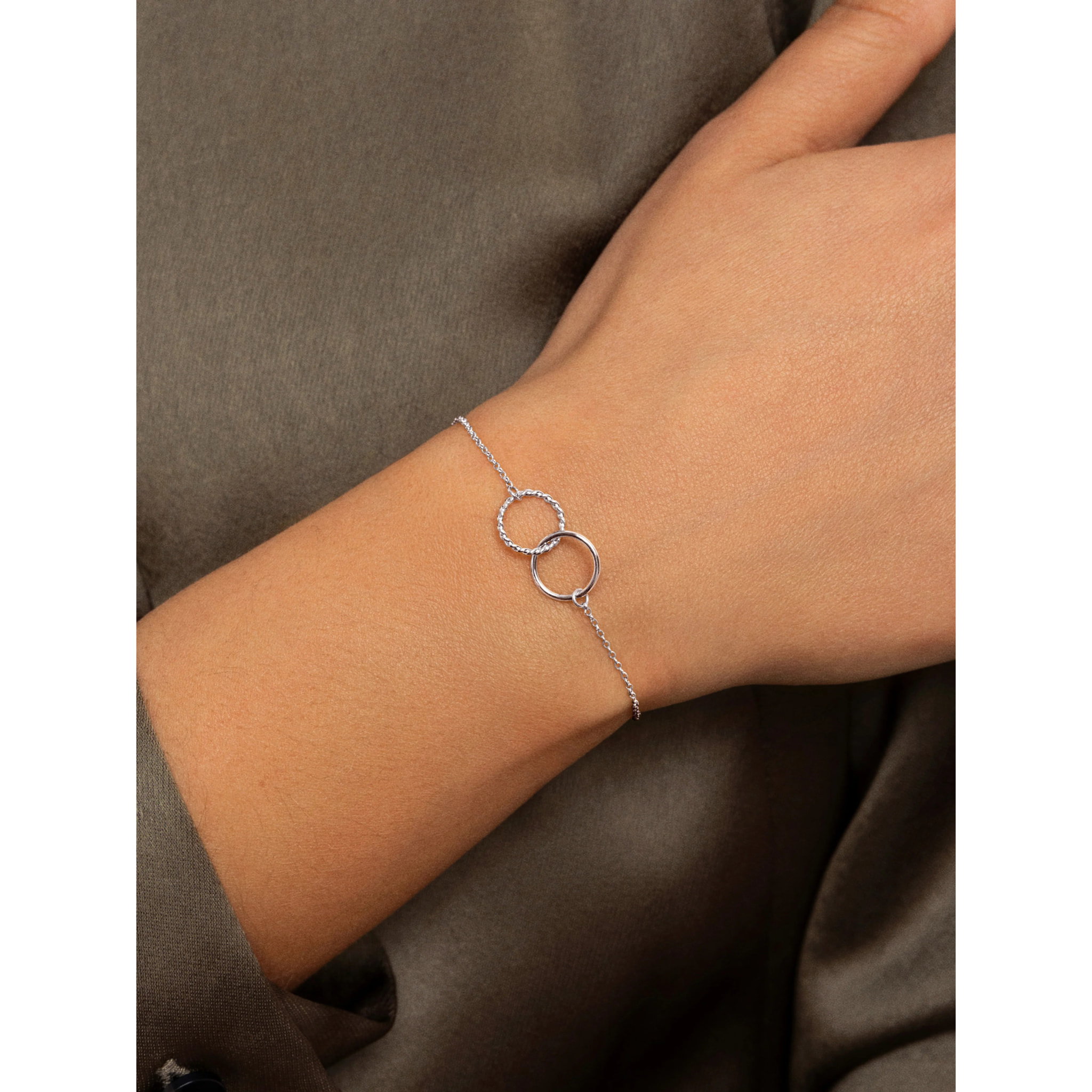 Bracciale Circles Twist Acier
