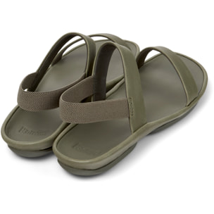 Sandalias - CAMPER Right Isla - Verde - Cuero liso