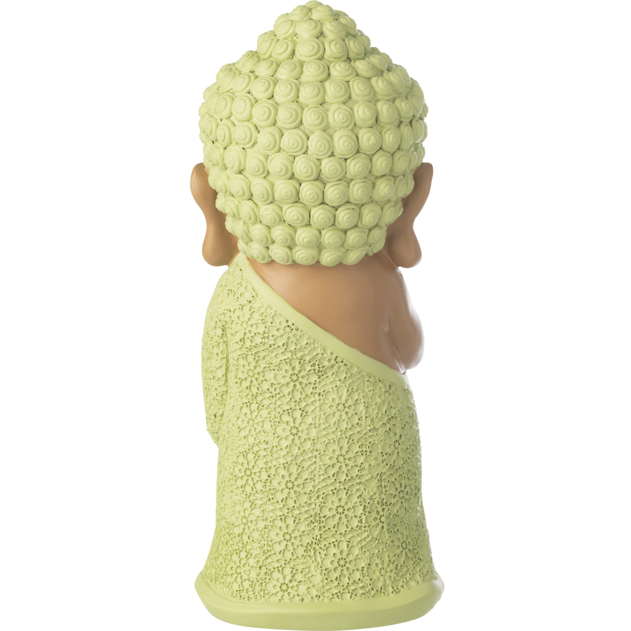 J-Line Moine Priant décoratif - polyrésine - vert menthe