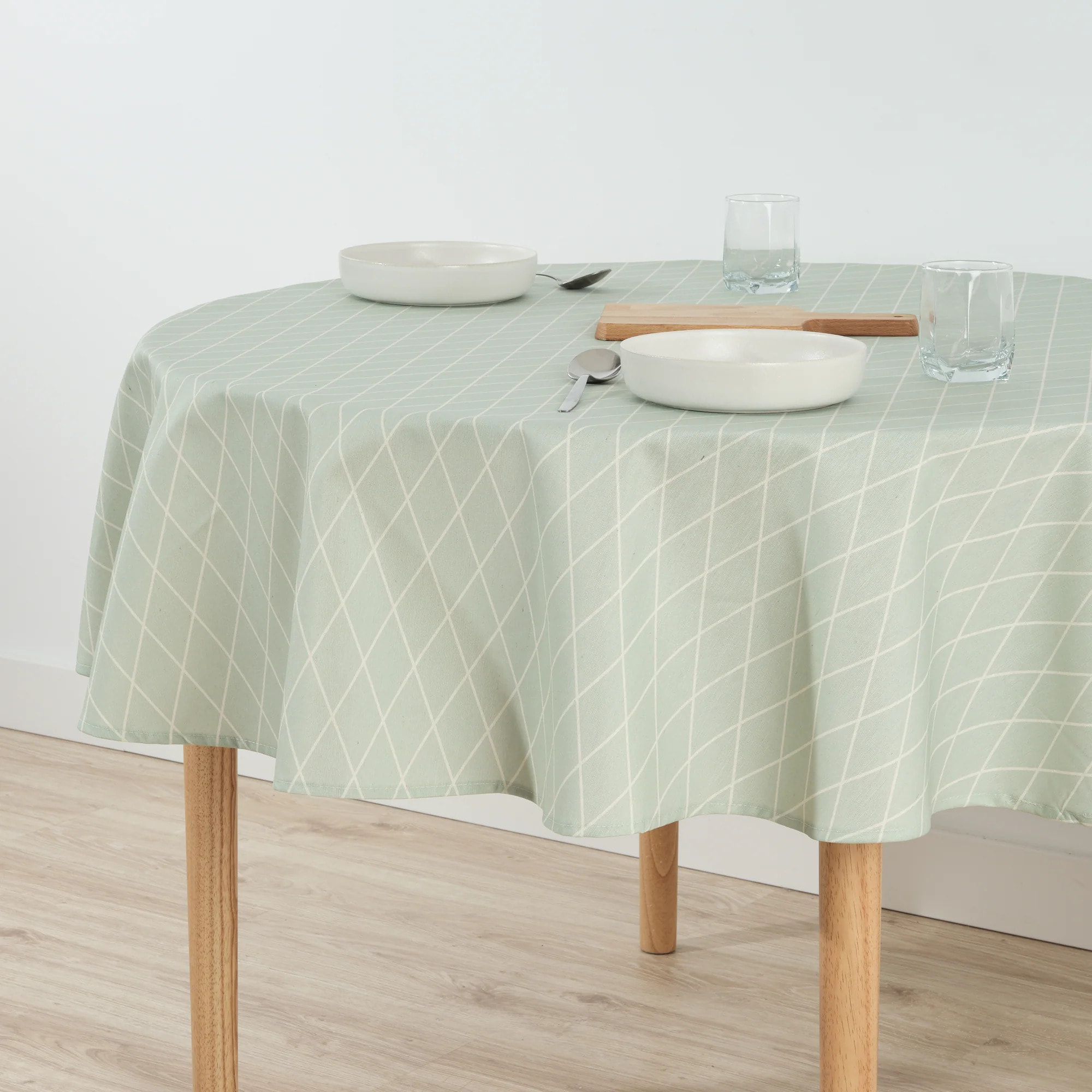 Nappe ronde en résine anti-taches 0220-55