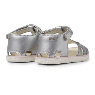 Sandalias - CAMPER Miko - Plateado - Cuero liso