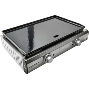 Plancha électrique RIVIERA ET BAR QPL1060 émaillée 2 brûleurs à poser, 57x35 cm