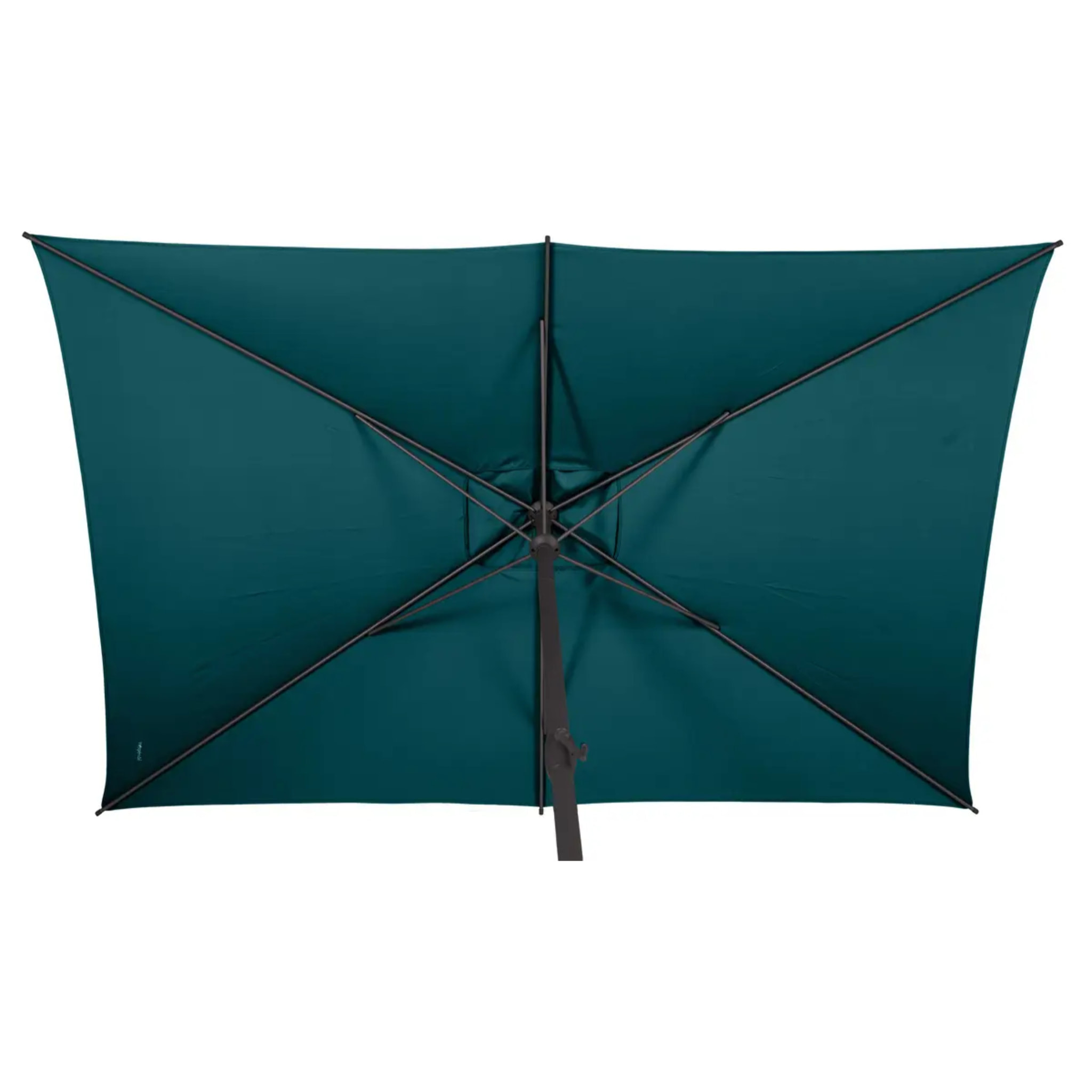 Parasol droit rectangulaire Loompa Bleu canard