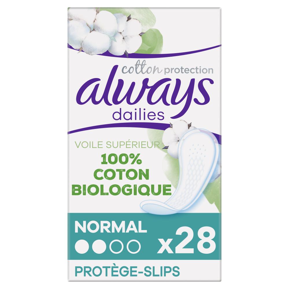 4x28 Protège-Slips Always Dailies Cotton Protection Normal