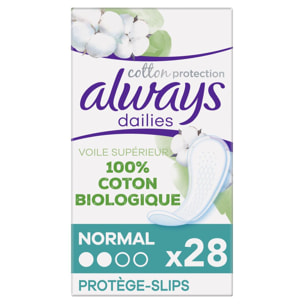 4x28 Protège-Slips Always Dailies Cotton Protection Normal