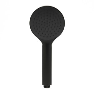 Douchette à main en plastique, 1 jet, buses silicone, noir mat (SATBSRS21C)