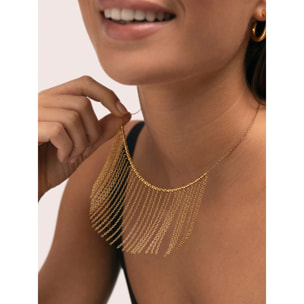 Collar Regina Acero Baño Oro