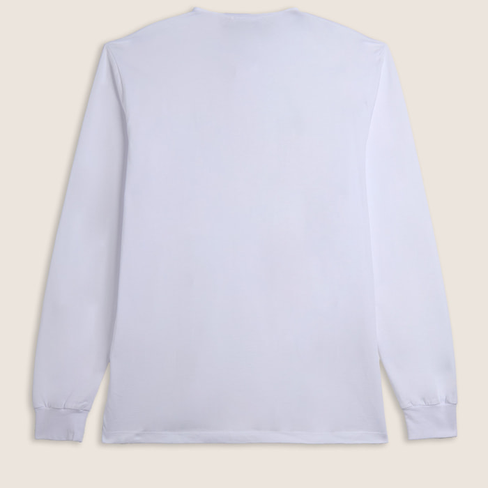 Polo manica lunga con spacchi laterali