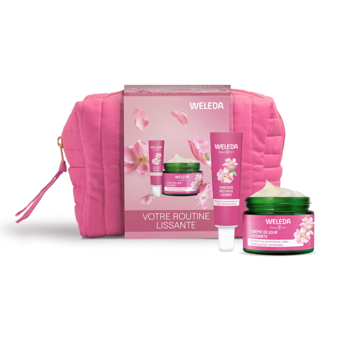 WELEDA - TROUSSE VISAGE ROSE : Crème de jour + Contour des yeux 40+12ml