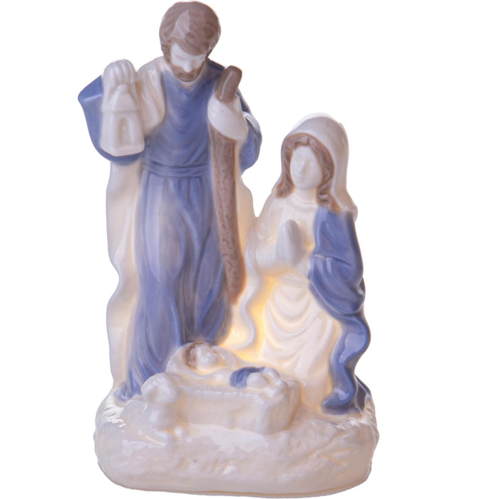 NativitÃ con Led 16,5 cm - Pezzi 3 - Colore:Blu - Bianchi Dino - -