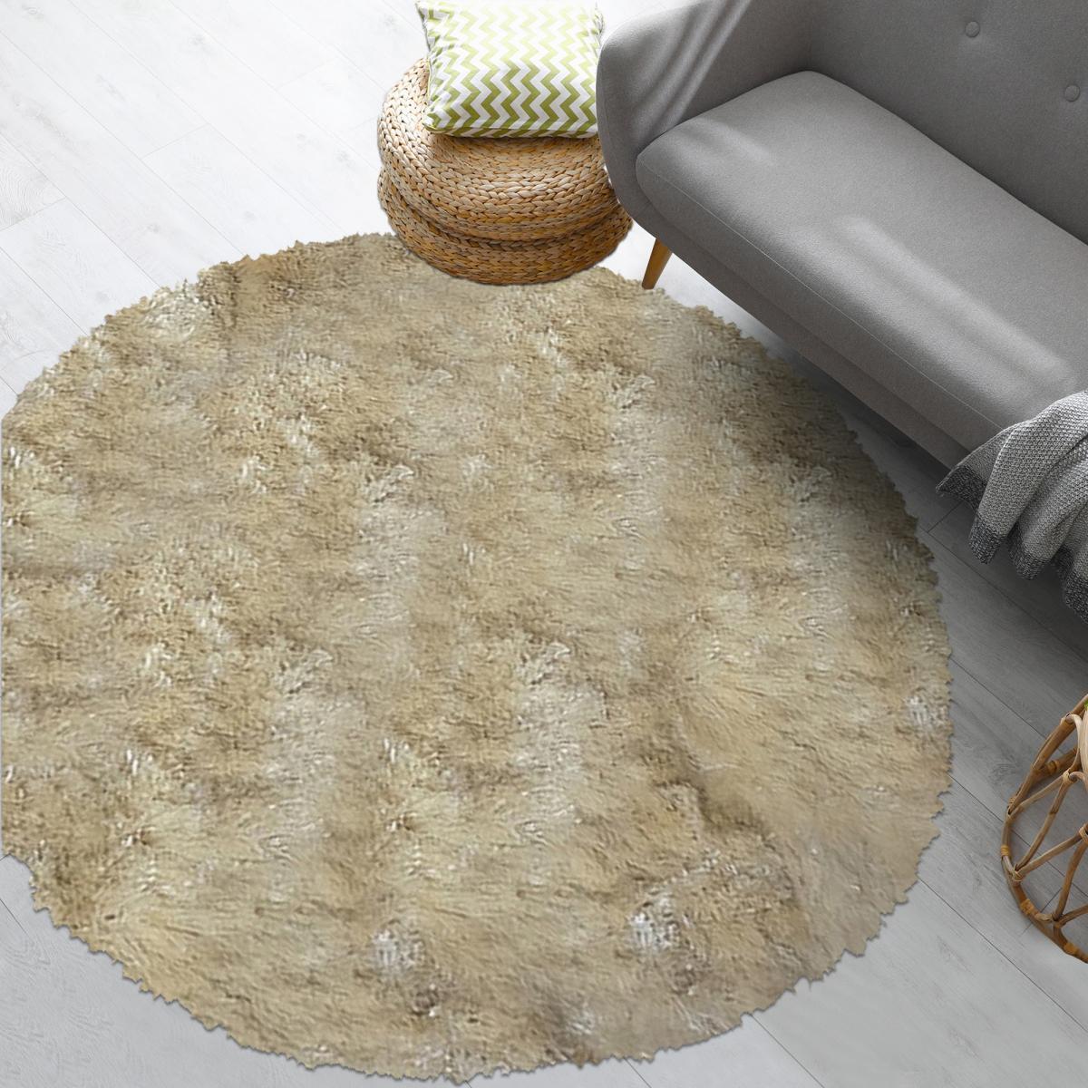 Tapis fait main Shaggy longues mèches Moodil, 45 mm