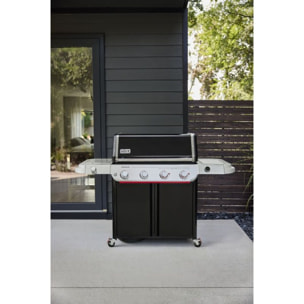 Barbecue gaz WEBER Genesis E-435W, sur chariot, 5 brûleurs dont 1 latéral, surface de cuisson 86 x 48 cm