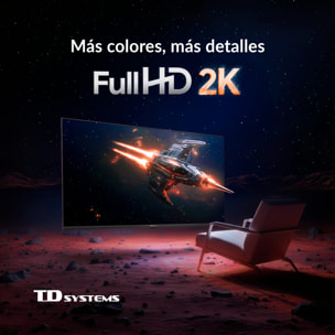 TD Systems - Smart TV 40 pulgadas. Samsung TV Tizen OS 8.0. Sintonizador triple (DVB-T2/C/S2). Televisores con Samsung Smart TV Gaming Hub. Televisión del 2026. Compatible con Prime Video, Netflix, Movistar+, HBO, y más Apps - M40C22TIZEN
