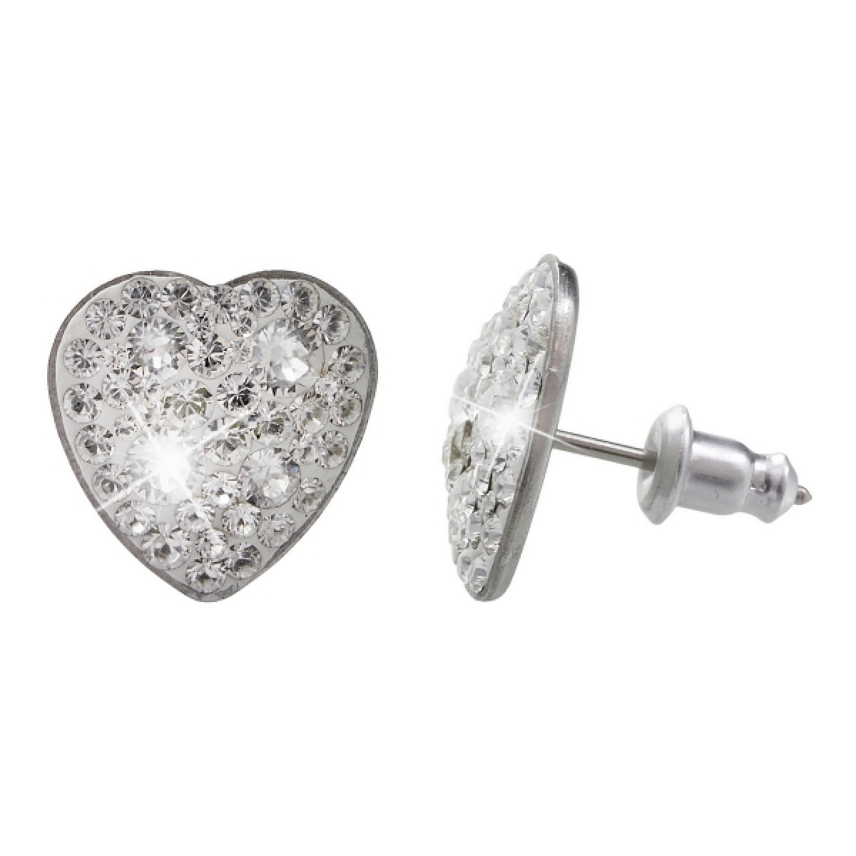 Pendientes Heart adornado con cristales de Swarovski