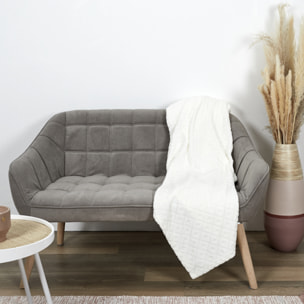 Plaid - HOME DECO FACTORY - Embosse - Beige