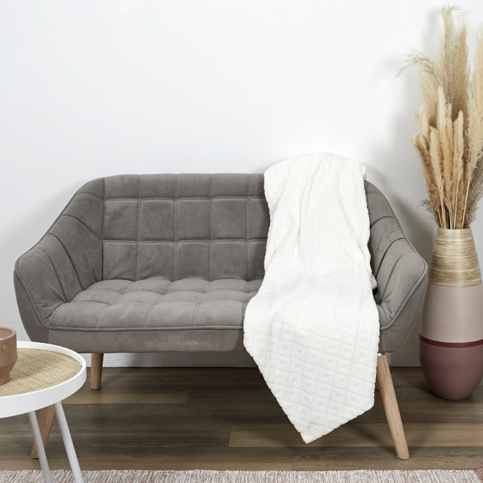Plaid - HOME DECO FACTORY - Embosse - Beige