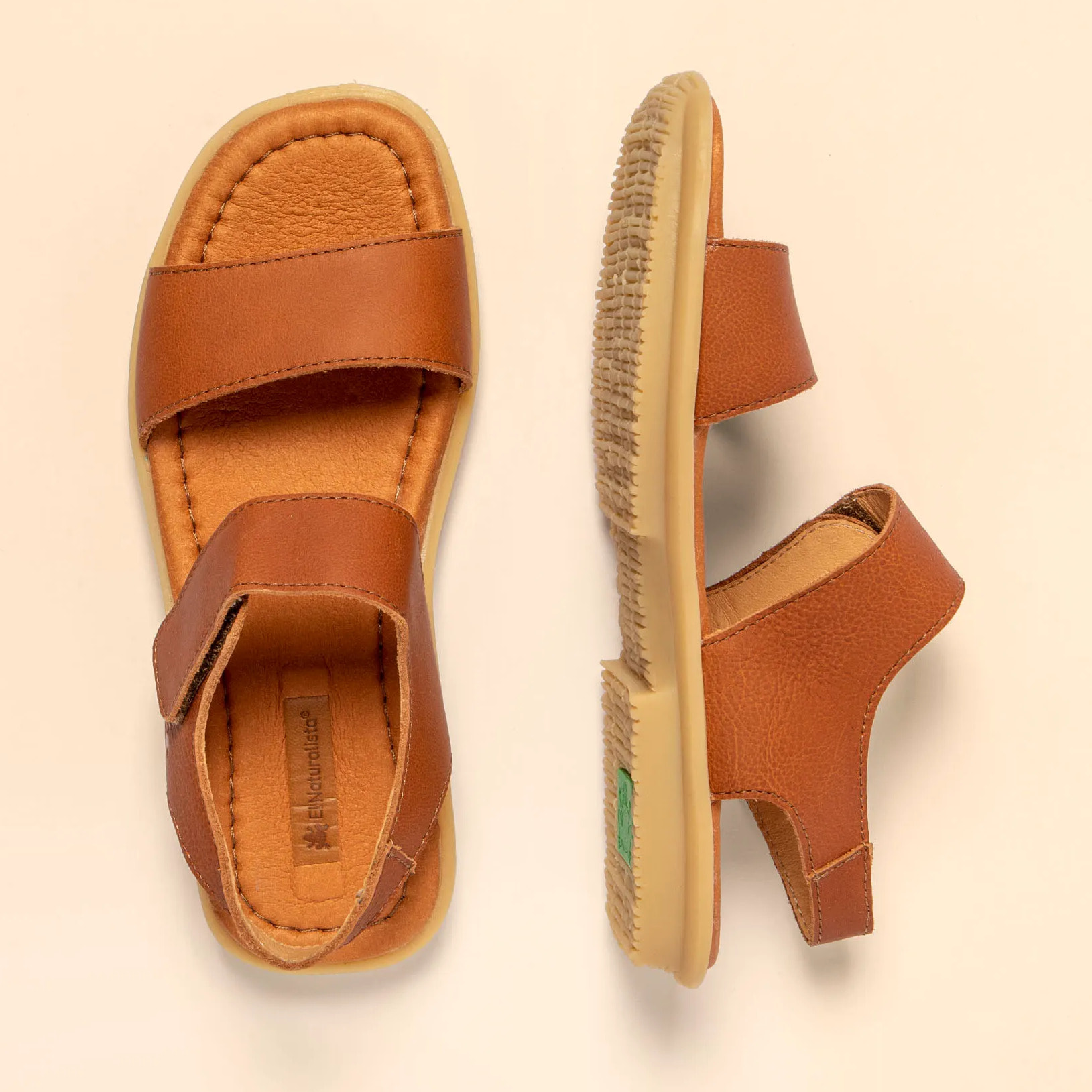 Sandalias N5930 WAX NAPPA TOFFEE / MAKISU color Toffee