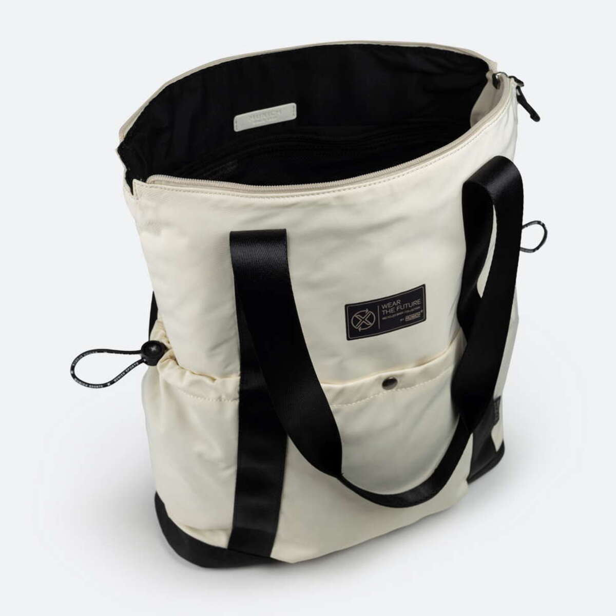 BOLSO RECYCLED X 2.0 TOTE BACKPACK WHITE