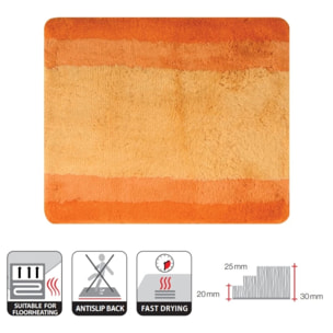 Tapis de bain Polyester BALANCE Orange Spirella