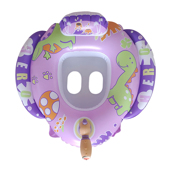 DAM Flotador infantil con pistola de agua. Orificios para piernas. 76x70cm. 76x76x70 Cm. Color: Rosa