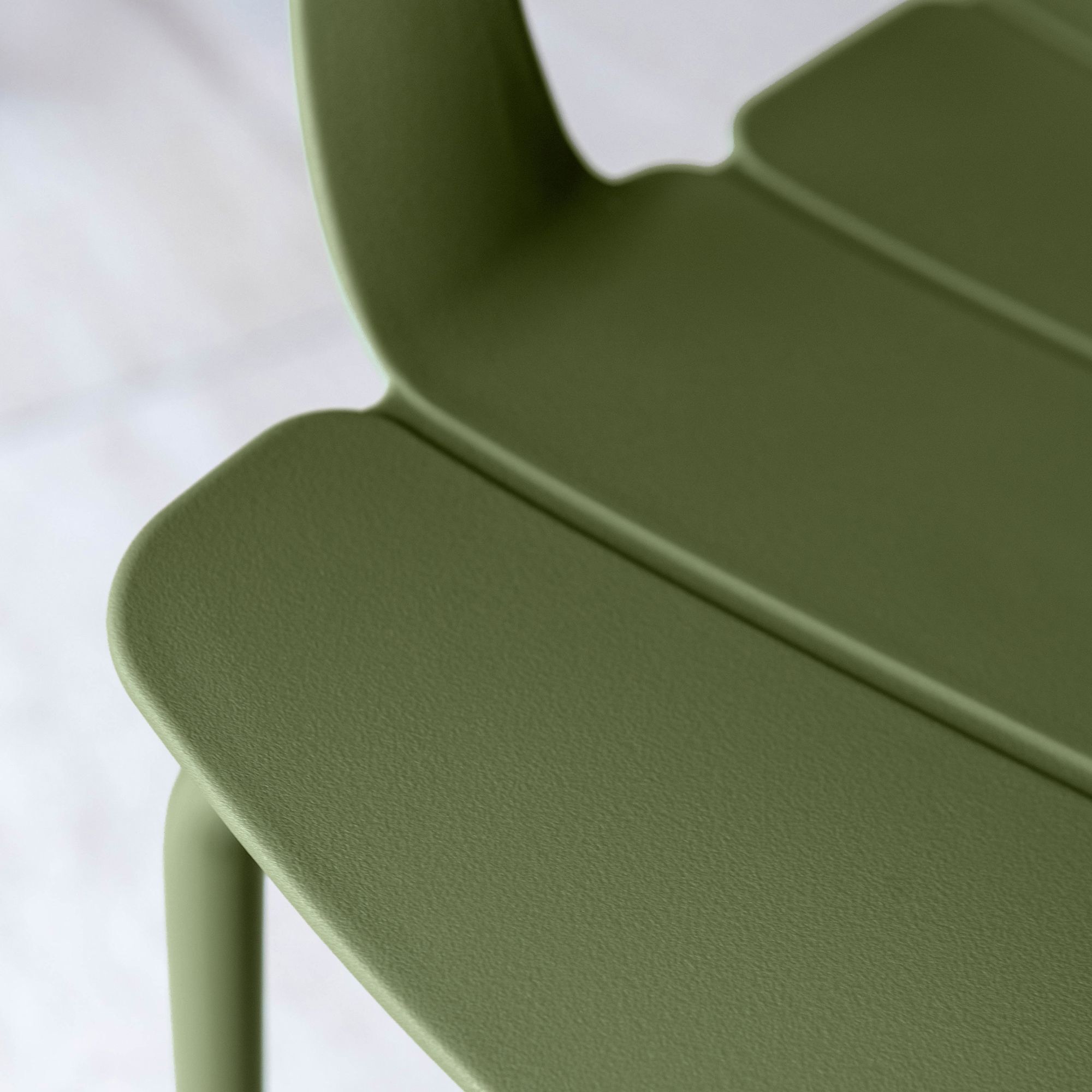 Ensemble table en bois d'acacia et 8 fauteuils de jardin vert MONTAUK