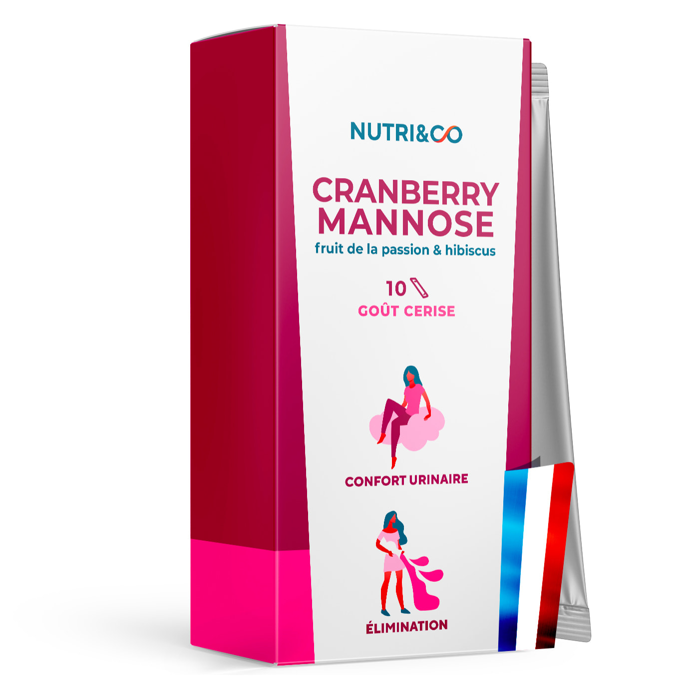 Confort Urinaire & Elimination Cranberry+D-Mannose+Hibiscus - 10 Sticks