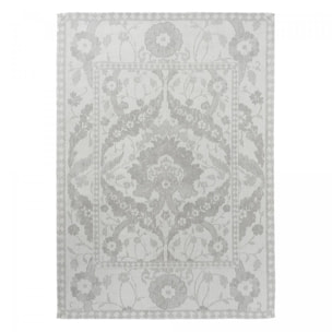 Tapis salon et chambre fait main en coton motif floral CHICDOUB