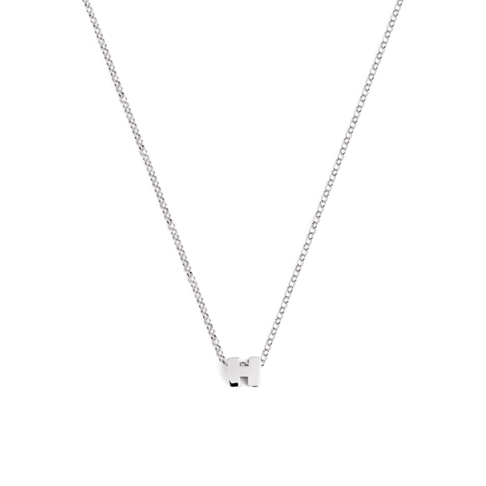 Collana Personalized Single Letter in Argento