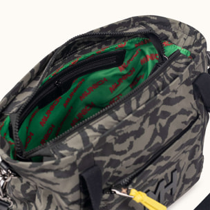 Bolso Tote Compacto Convertible Tiger ZONE CROSSBODY TOTE C/PRINT TIGER KHAKI