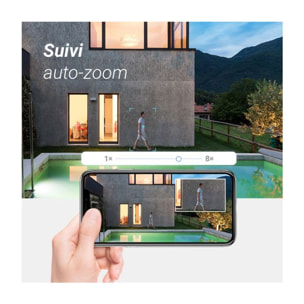 Caméra de surveillance EZVIZ Wifi H80X 4K motorisée