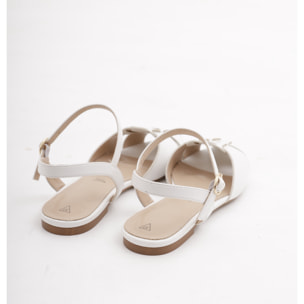 DECOLLETE' PIXIE FLAT CHOCOLA' BIANCO