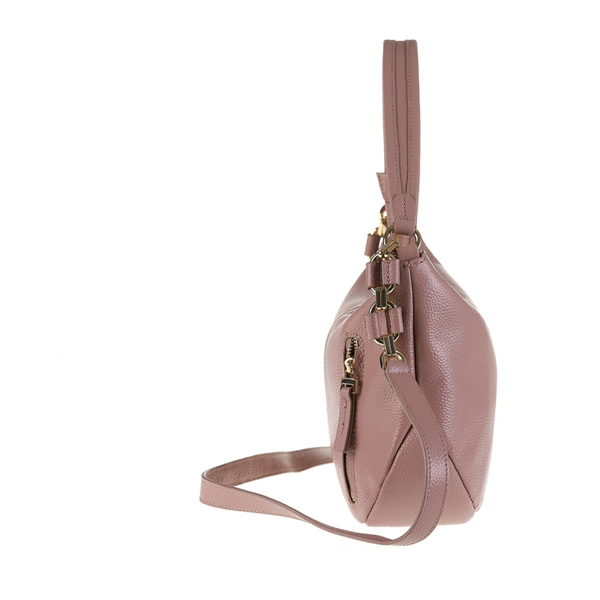 Borsa a spalla da donna Made in Italy - Modello Edera Plus - 100% pelle - 32.5 x 19.0 x 10.0 cm