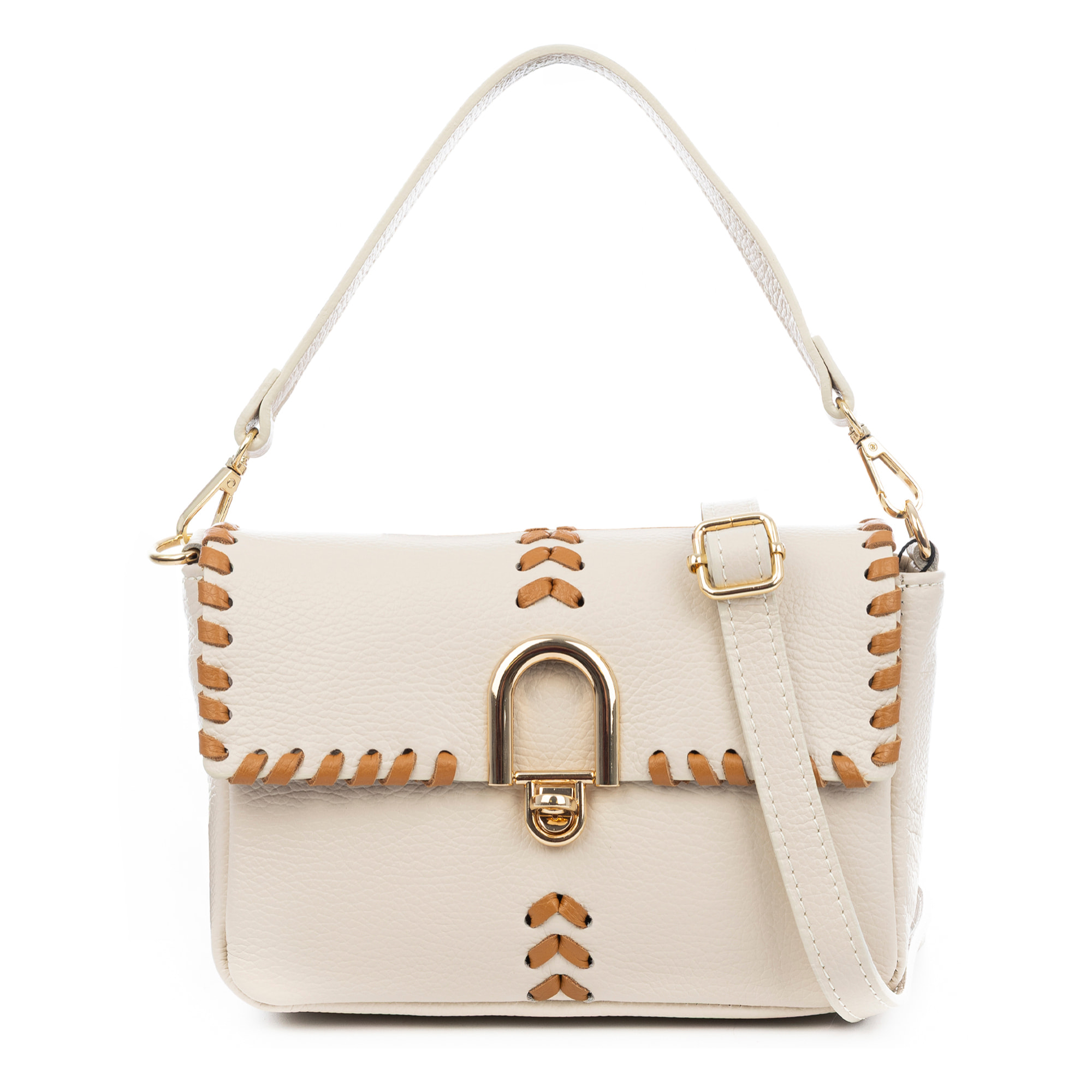 Basicò Borsa a mano Donna. Pella autentica Dollaro