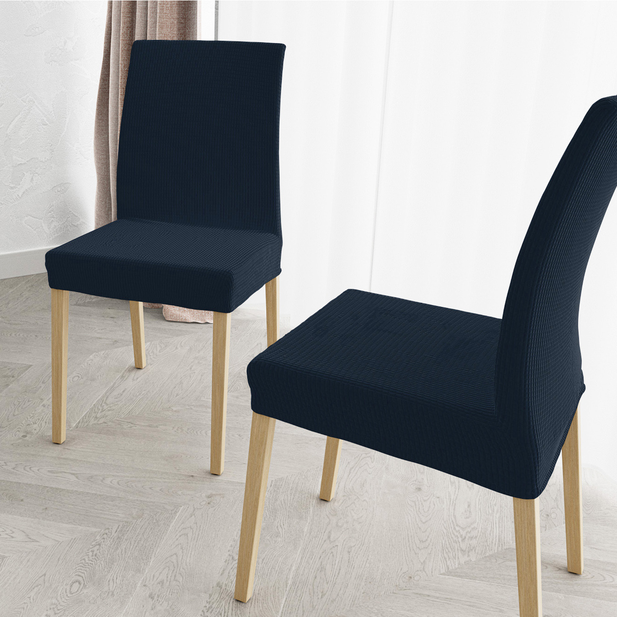 COPPIA VESTISEDIA CON SCHIENALE LESLIE, Microfibra/Elastan - BLU SCURO
