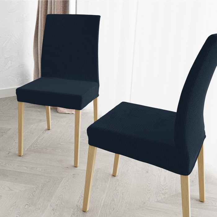 COPPIA VESTISEDIA CON SCHIENALE LESLIE, Microfibra/Elastan - BLU SCURO