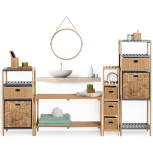 Panier 31x31cm Latte bambou BlackFlora